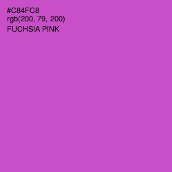#C84FC8 - Fuchsia Pink Color Image